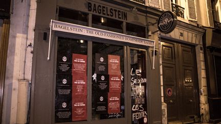 &nbsp; (Le collectif Insomnia s'en est pris à une vingtaine de magasins Bagelstein à Paris © Insomnia)