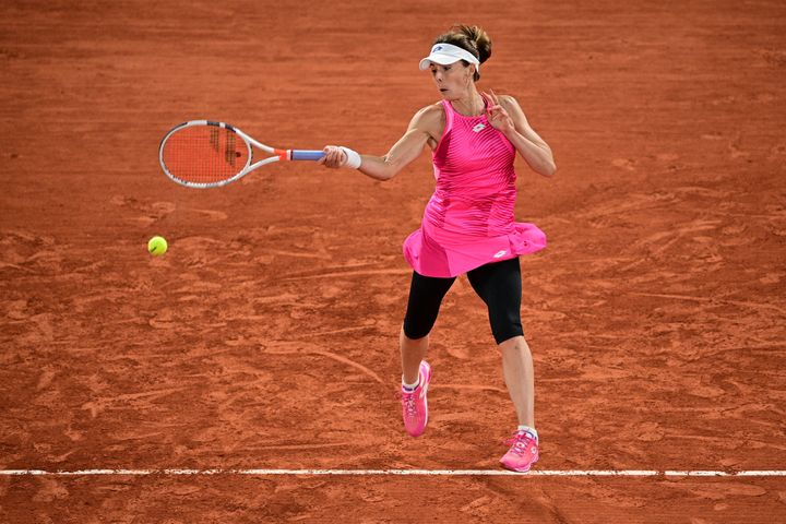 Alizé Cornet lors du premier tour de Roland-Garros 2020. (MARTIN BUREAU / AFP)