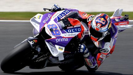 Jorge Martin lors des qualifications du GP d'Australie, le 15 octobre 2022. (PAUL CROCK / AFP)