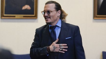 Johnny Depp au tribunal de Fairfax en Virginie le 27 mai 2022.&nbsp; (STEVE HELBER / POOL)