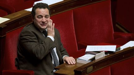 Le député des Yvelines Jean-Frédéric Poisson (Les Républicains), le 6 février 2015 à l'Assemblée nationale. (JOEL SAGET / AFP)