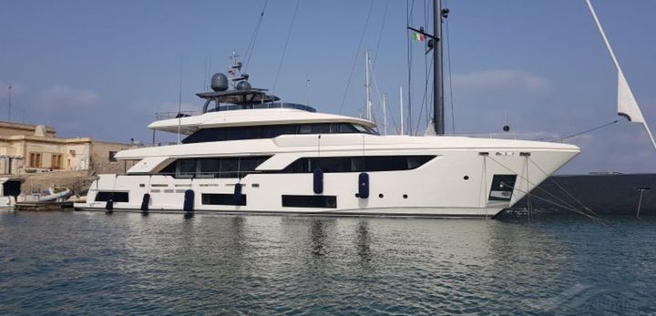 Le yacht "Shachou" renommé "Twig", propriété de Beauty Yachts PTY, société appartenant à Carole Ghosn (photo capturée sur le site&nbsp;https://www.vesselfinder.com/). (CAPTURE D'ÉCRAN)