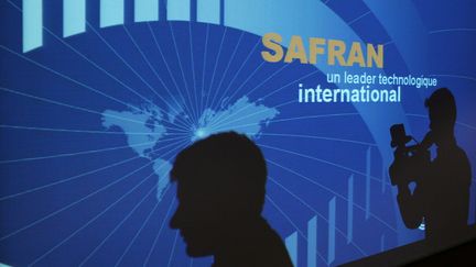 Safran, lors d'une conférence de presse à Paris. (MAXPPP)