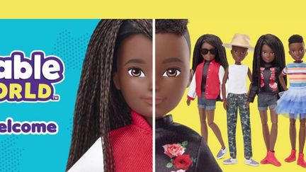 Capture d'écran du site de Mattel présentant la nouvelle gamme de poupées non genrées. (MATTEL)