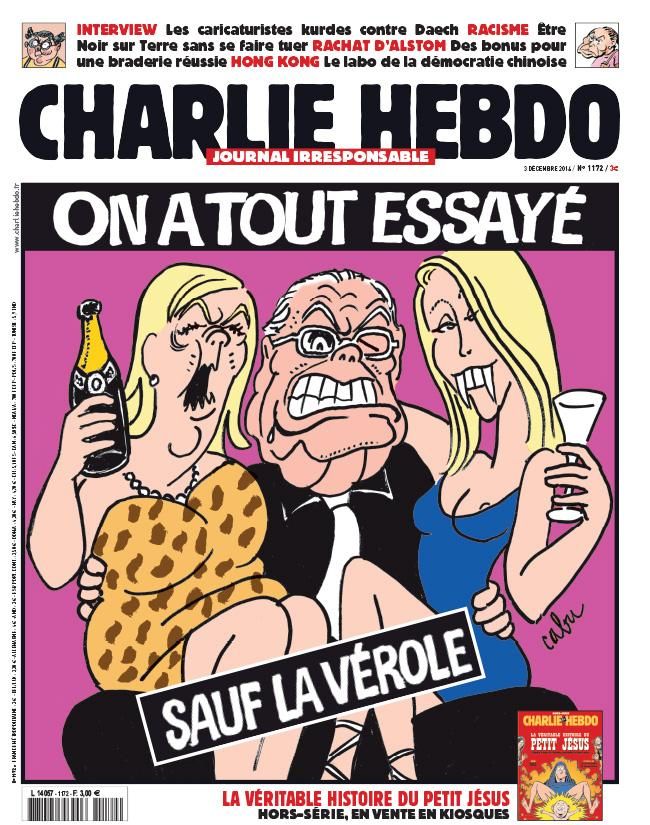 En décembre 2014, un "dessin de famille" signé Cabu en une de "Charlie Hebdo". (CHARLIE HEBDO)