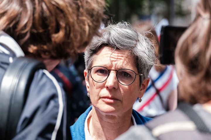 Sandrine Rousseau, le 7 juin 2022, à Paris. (ANNA MARGUERITAT / HANS LUCAS)