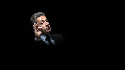 Le pr&eacute;sident de l'UMP, Nicolas Sarkozy, le 22 avril 2015, &agrave; Nice (Alpes-Maritimes). (JEAN-CHRISTOPHE MAGNENET / AFP)