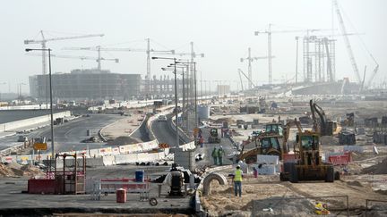 &nbsp; (Un des nombreux chantier de Doha, au Qatar © MaxPPP)