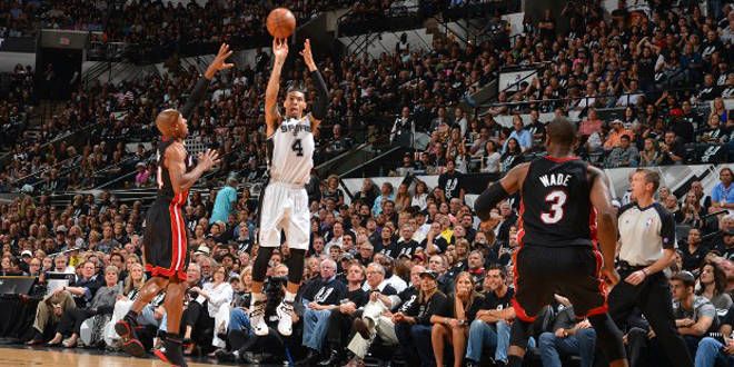 Danny Green shoote sur Ray Allen