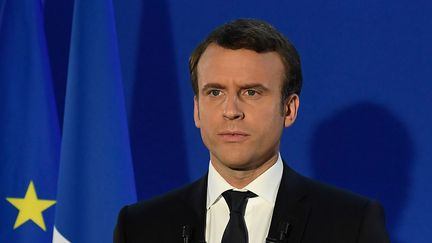 Premier discours du nouveau président français juste après son élection (LIONEL BONAVENTURE POOL/Maxppp)