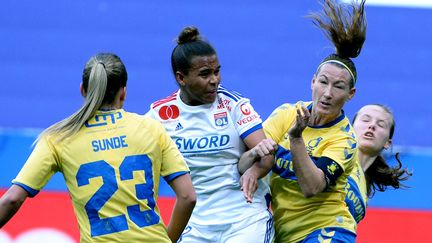 Nikita Parris a ouvert le score pour les Lyonnaises (RICHARD MOUILLAUD / MAXPPP)