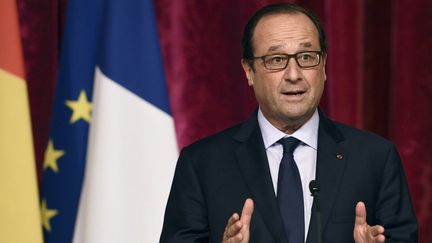 Fran&ccedil;ois Hollande, le 29 septembre 2014, &agrave; l'Elys&eacute;e.&nbsp; (ERIC FEFERBERG / AFP)