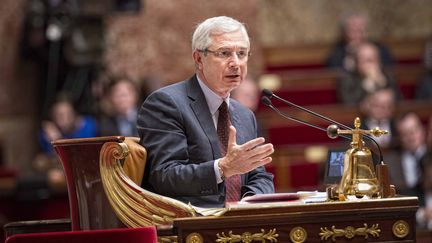 Le pr&eacute;sident de l'Assembl&eacute;e nationale, Claude Bartolone, le 16 avril 2013 au Palais-Bourbon. (MAXPPP)