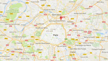 Une enquête pour "vol avec arme en bande organisée" et "meurtre en bande organisée est ouverte" après la mort d'un commerçant à Aubervilliers (Seine-Saint-Denis), le 9 juillet 2018. (GOOGLE MAPS / FRANCEINFO)