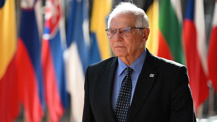 The head of European diplomacy, Josep Borrell, in Brussels (Belgium), May 31, 2022. (EMMANUEL DUNAND / AFP)