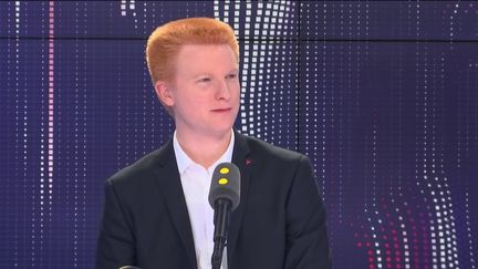 Adrien Quatennens,&nbsp;député La France insoumise du Nord, invité du "8h30 Fauvelle-Dély", mercredi 15 mai 2019.&nbsp; (FRANCEINFO / RADIOFRANCE)