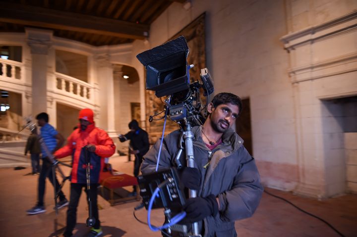 Tournage d'un film indien au château de Chambord (5 octobre 2017)
 (Guillaume Souvant / AFP)