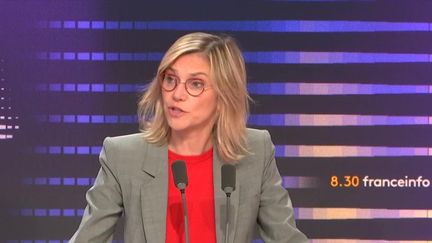 Agnès Pannier-Runacher, ministre de la Transition écologique, de l'Énergie, du Climat et de la Prévention des risques, le 24 octobre sur franceinfo. (FRANCEINFO / RADIO FRANCE)