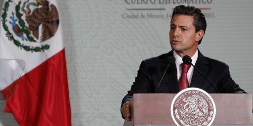 Enrique Peña Nieto le 14 février 2013 à Mexico. (JAVIER LIRA / NOTIMEX)