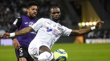 Lors de la rencontre de Ligue 1 entre Amiens et Toulouse, le 1er février 2020. (FRANCOIS LO PRESTI / AFP)