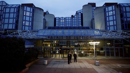 Le tribunal de Bobigny, en Seine-Saint-Denis, le 3 mars 2017. (GEOFFROY VAN DER HASSELT / AFP)