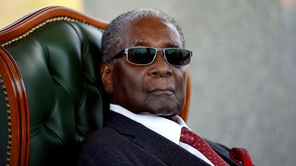 L'ancien président du Zimbabwe, Robert Mugabe, à sa résidence privée à Harare, capitale du pays, le 29 juillet 2018 (REUTERS - SIPHIWE SIBEKO / X90069)