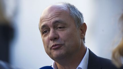 Le président du groupe PS à l'Assemblée nationale, Bruno Le Roux, le 29 septembre 2015, à Paris. (PATRICE PIERROT / CITIZENSIDE / AFP)