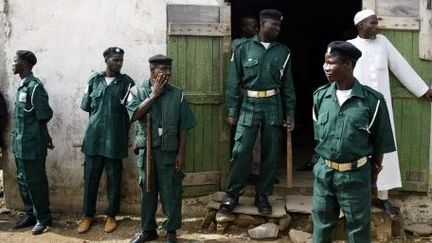 Police de la Charia, appelée Hisbah, à Bauchi au Nigéria (21 août 2007). (AFP/ Pius Utomi Ekpei)