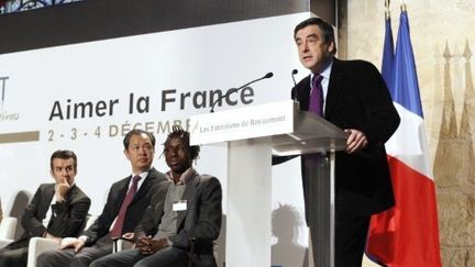 Pour François Fillon, l'idée de nation n'est pas archaïque (THOMAS SAMSON / AFP)