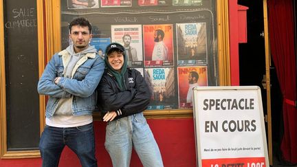 Amin et Lou sont des élèves de l'Académie de l'Humour. (MARGAUX QUEFFELEC / RADIOFRANCE)