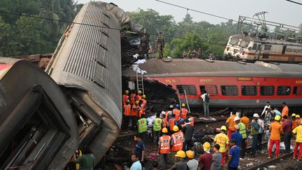 L'Inde a connu vendredi 2 juin 2023 l'une des pires catastrophes ferroviaires de son histoire. (DIBYANGSHU SARKAR / AFP)