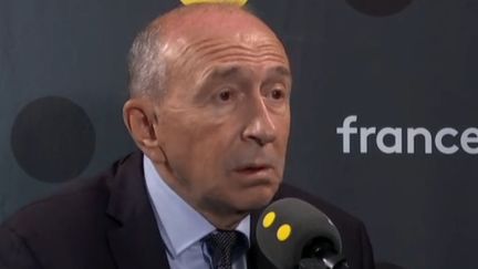 Gérard Collomb, sur franceinfo, dimanche 20 octobre.&nbsp; (FRANCEINFO / RADIOFRANCE)