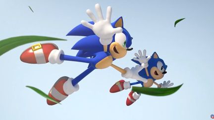 Sonic, le hérisson bleu de Sega, fête ses 30 ans. (FRANCEINFO / RADIOFRANCE)