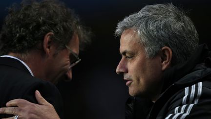 Laurent Blanc et José Mourinho (PSG-Chelsea)