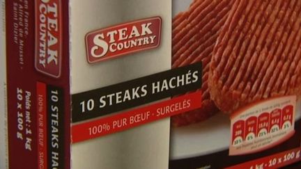 Les steaks incriminés fabriqués par la société bragarde SEB pour LIDL portent la marque Steak Country. (France 3 Champagne-Ardenne)