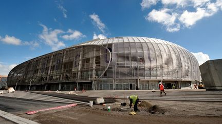 Le nouveau stade de Lille se prépare à l'inauguration (PHILIPPE HUGUEN / AFP)