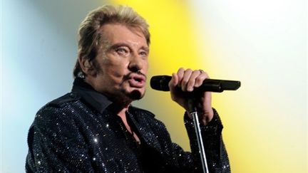 Johnny Hallyday en concert à Lille le 25 septembre 2009. (AFP - FRANCOIS LO PRESTI)