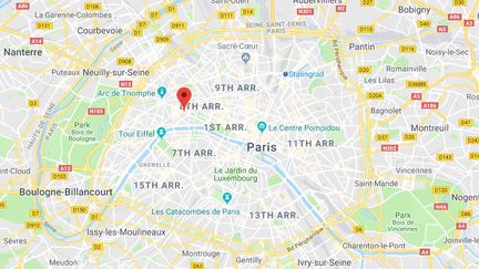 La ville de Paris.&nbsp; (GOOGLE MAPS)