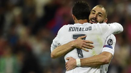 Le duo d'attaquants du Real Madrid, Cristiano Ronaldo et Karim Benzema