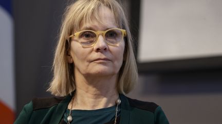 Françoise Brié,&nbsp;directrice générale de la Fédération Nationale Solidarité Femmes, le 5 mars 2018.&nbsp; (THOMAS SAMSON / AFP)