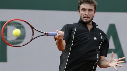 Gilles Simon en plein effort (PATRICK KOVARIK / AFP)