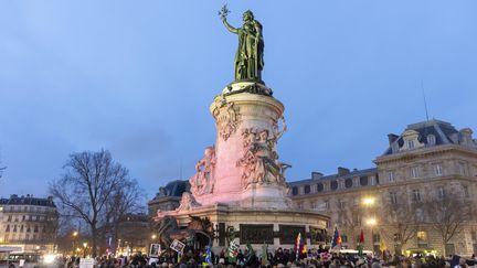 La place de la République à Paris, le 20 février 2024 (VINCENT ISORE / MAXPPP)