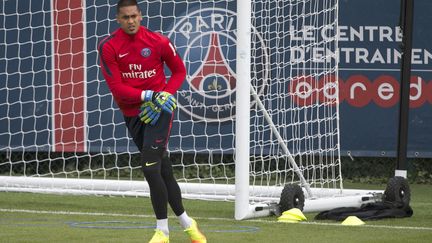 Alphonse Areola au Camps des Loges (Saint-Germain-en-Laye) (GEOFFROY VAN DER HASSELT / AFP)