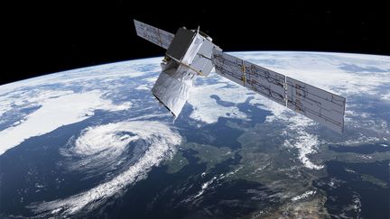 Avec l'augmentation du nombre de satellites en orbite, il va devenir indispensable de confier l'exécution des manœuvres d'évitement de collision à une intelligence artificielle, prévient l'Agence spatiale européenne.&nbsp; (ESA)