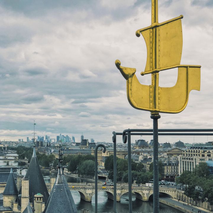 Vue depuis l'île de la Cité, à Paris. (DAVID FRITZ-GOEPPINGER POUR FRANCEINFO)