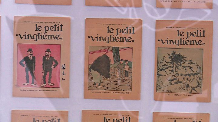 Exposition "Tintin, Hergé et Tchang" au musée des Arts asiatiques de Nice. (FRANCE 3 COTE D'AZUR)