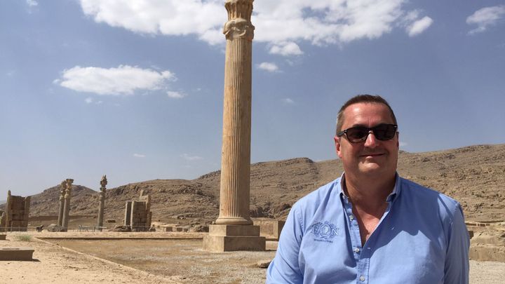 &nbsp; (Thierry Houalard à Persépolis, classé à l'UNESCO © Photo Jean Da Luz (TourMaG))