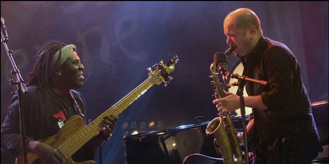 Richard Bona et Stefano Di Battista à Vienne le 8 juillet 2014
 (Jean-François Lixon)