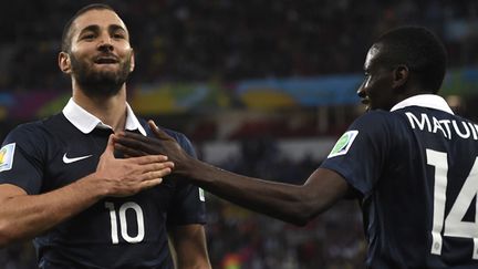 Les Français Karim Benzema et Blaise Matuidi (JUAN BARRETO / AFP)