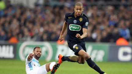 Le joueur de l'AS Monaco, Kylian Mbappé, lors du match de coupe de France à Marseille, le 1er mars 2017. (Photo d'illustration) (VALERY HACHE / AFP)